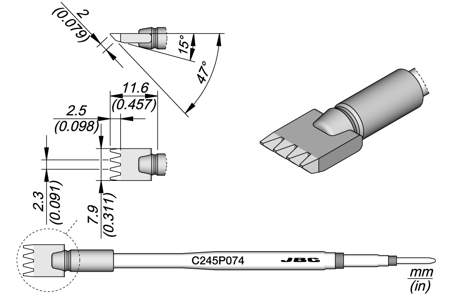C245P074 - Multipad Blade Cartridge 7.9